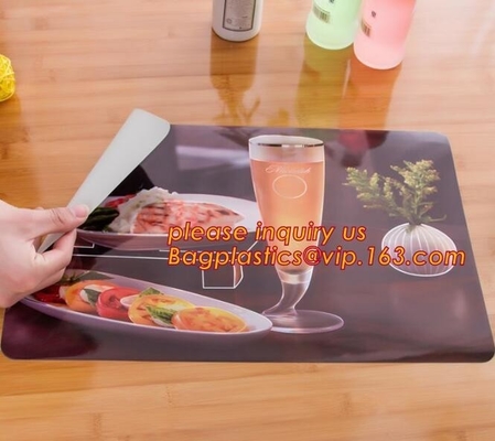 Top quality factory price durable anti-slip pvc plastic colorful round hollow-out mesh placemat table mat for restaurant