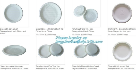 SUGARCANE CUP PLATE BOWL CONTAINER,PLA DISH TRAY, CULTERY, STRAW, ECO DINNERWARE BIO BAGASSE STARCH BAGPLASTICS BAGEASE
