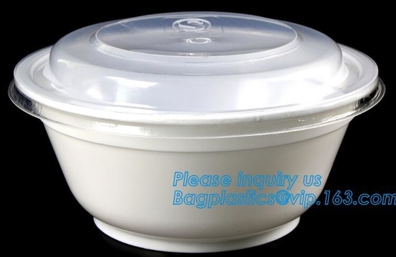 Pp Round disposable cheap high quality plastic bowl with lid,disposable package PP new plastic salad food bowl with seal