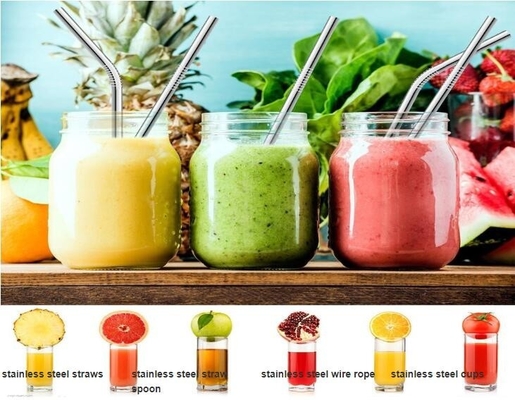 Stainless steel rainbow colored metal straws for drinking,FDA Approved Folding Drinking Metal Stainless Steel Collapsibl