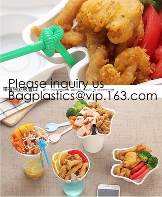 300ml Snack Tray PP Injeciton Trays For 95mm And 95mm Diameter Cups Disposable PET plastic cup top snack tray, cup holde