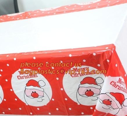 Vinyl Christmas Happy Halloween Banquet Event & Party Supplies Decoration Ployester Tablecloths Table Cover picnics