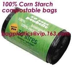 Heavy Duty Biodegradable 13 Gallon Garbage Bags 100% Environment Friendly Compostable Cornstarch Garbage Bags bagease