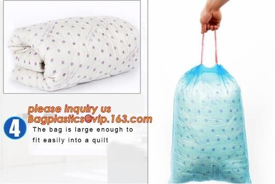 Kitchen Trash Bags Can Bin Liners Trash Bags for Car Office Bathroom,Bin Bag Drawstring Handle Trash Bags Indoor Trash