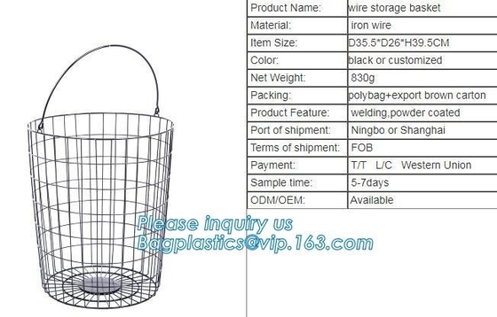 Copper Kichen Metal Wire Fruit storage Basket, Low price metal wire mesh storage baskets, wire metal desk organizer rose