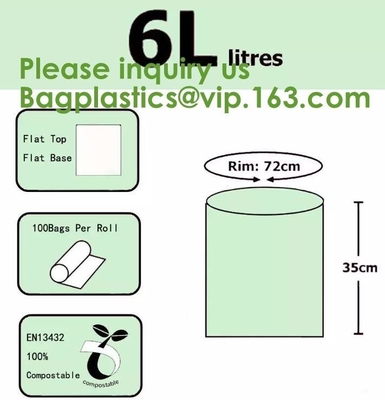 Home Compostable Eco Green Bioplastic Food Storage Resealable PLA Bags,Food, Gift, Household, Restaurant, Store, Grocery
