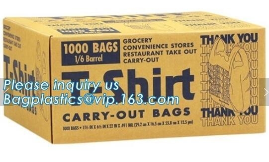 T-Shirt 100% Biodegradable Plastic Charity Bag, Custom Printing Plastic Flat Poly Bags With Air Hole, Charity Donations