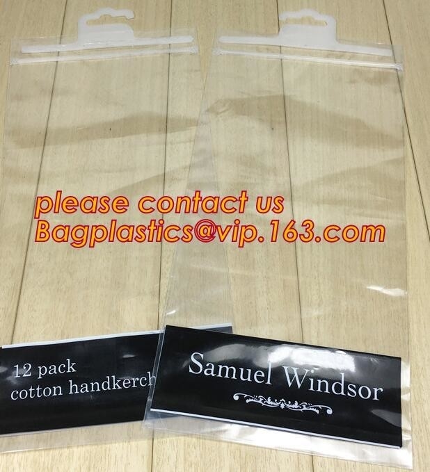 Shirt Packaging Bags, Hanger Frosted Bags, Packaging Bag Hook Hanger Bag Underwear Shirt Bag