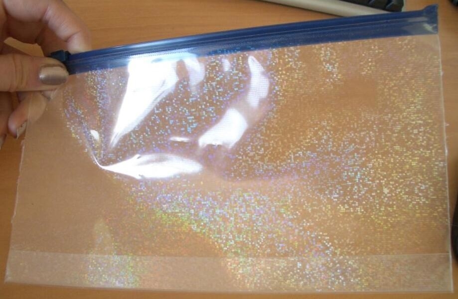 Bagease Star pack Rainbow Shiny Transparent Foil Resealable Stand Up Pouch For Earrings Packaging Cosmetic Tools Packing