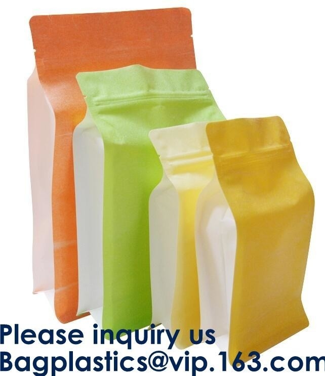 High Barrier Custom Printed Foil Coffee Packaging Bags Square Bottom Zipper Pouch,Food Packaging Bags Windows