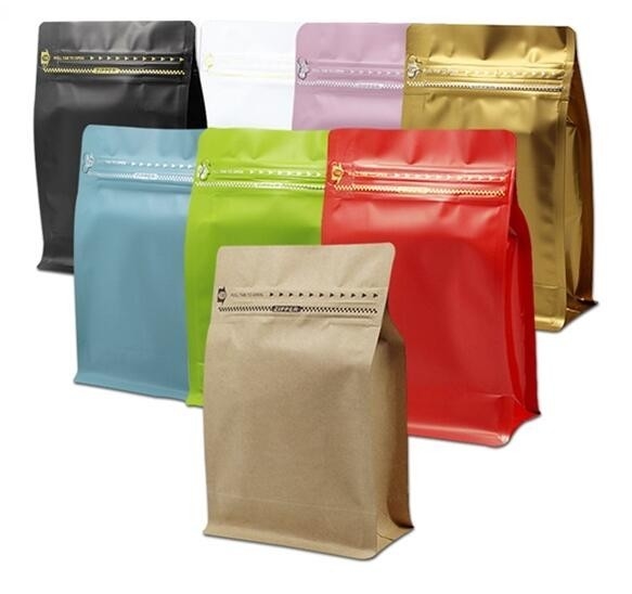 doypack zipper pouch Matte Stand-Up Food Grade Design Storage K Bags Matte Mixed Color Design Stand-Up Pouch), BAGEASE