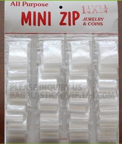 LDPE apple mini zip lock poly bag/printed plastic packaging bag, Apple Mini k Baggies Mix Colors 1.5"x1.5"