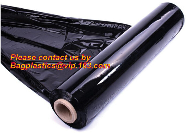 Blue Color Hand Bundling Stretch Wrap Plastic Film, Construction films, building film, agriculture film, poly sheeting