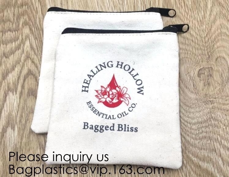 Canvas Zipper Bags Canvas Pencil Case Blank DIY Craft Bags Cosmetic Pouch Makeup Bag for Travel DIY Craft School product