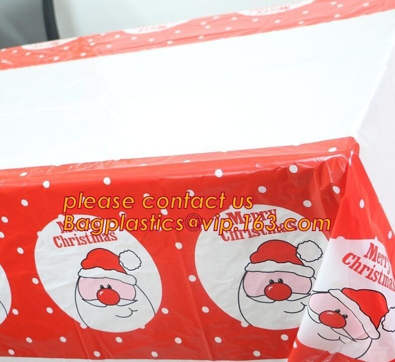 Vinyl Christmas Happy Halloween Banquet Event & Party Supplies Decoration Ployester Tablecloths Table Cover picnics